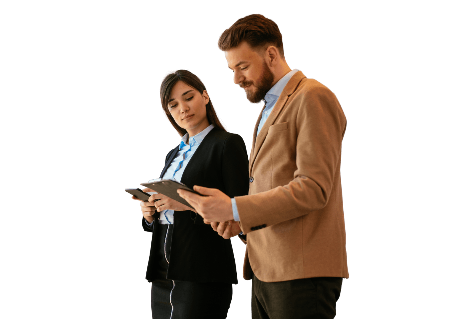 Professionals collaborating